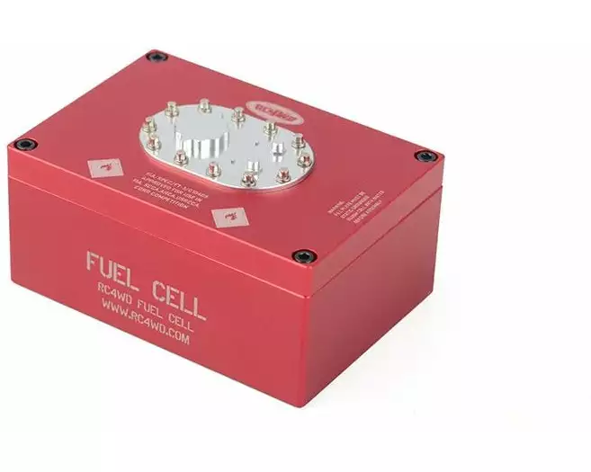 RC4WD Empfängerbox Benzintank Attrappe, Rot, Aluminium, 1:10