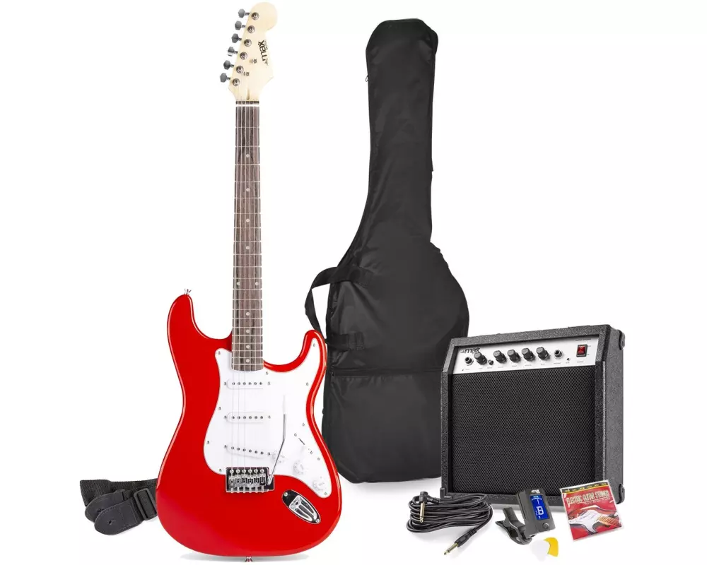 MAX E-Gitarre GigKit Rot
