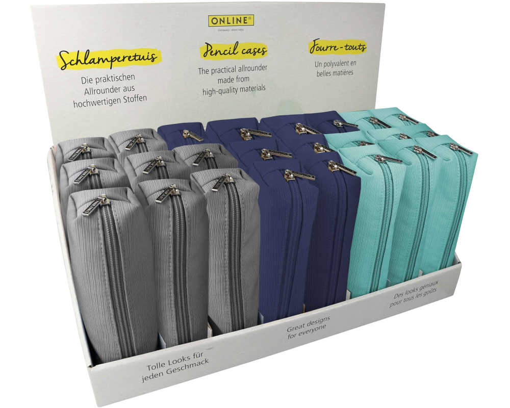 ONLINE Display Schlamperetuis 16992/24 24 Stück, assortiert