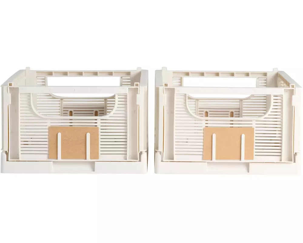 Schou Faltbox Deluxe L 2 Stück, Nature