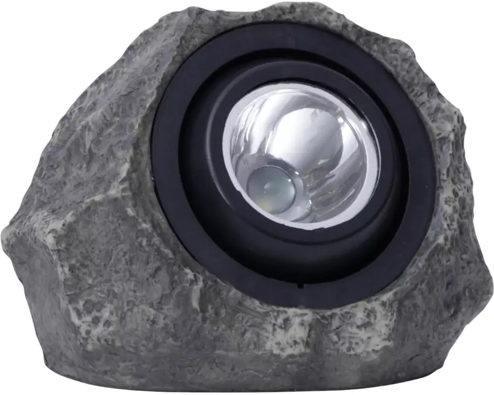 EGLO Leuchten Gartenlicht Solar-Led-Stein Grau