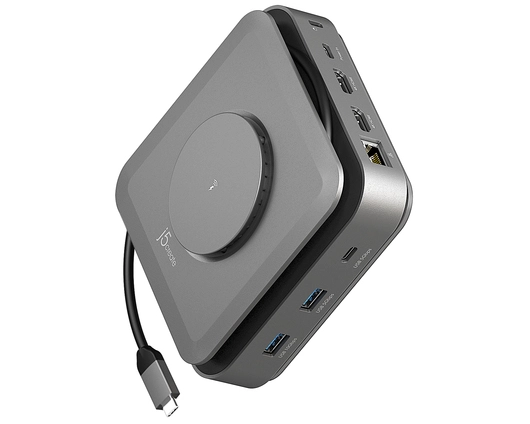 j5create JCD3199 USB-C Dock Dual 4K HDMI , Space Grey. Connectivity technology: Wired, Host interface: USB 3.2 Gen 2 (3.1 Gen 2) Type-C, USB Power Delivery up to: 140 W. Ethernet LAN data rates: 1000 Mbit/s. Product colour: Grey, Colour name: Space Grey, Compatible memory cards: MicroSD (TransFlash), SD. Power source type: USB, Power connector: USB Type-C, Input current: 5 A. Width: 130 mm, Depth: 130 mm, Height: 40 mm