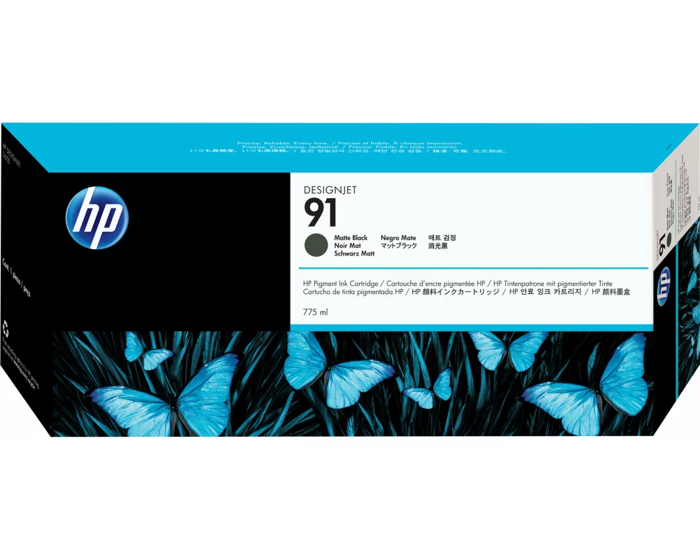 HP 91 Original Ink Cartridge black matt 775ml