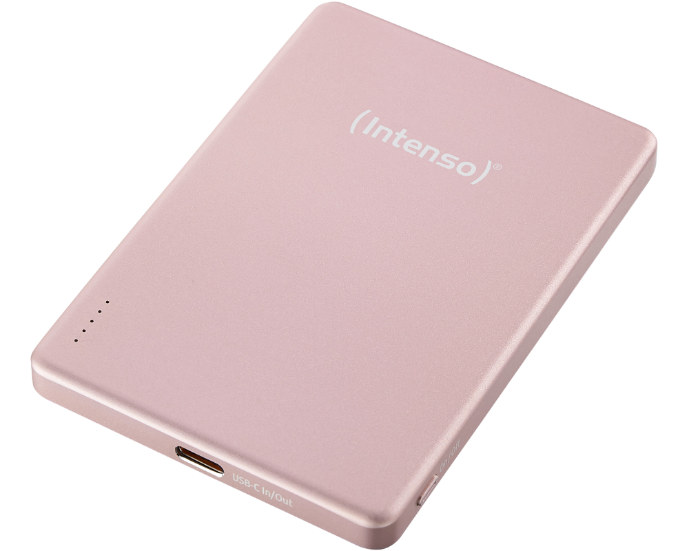 INTENSO Powerbank MW5000 5000 mAh 7344023 Magnetic Wireless rose
