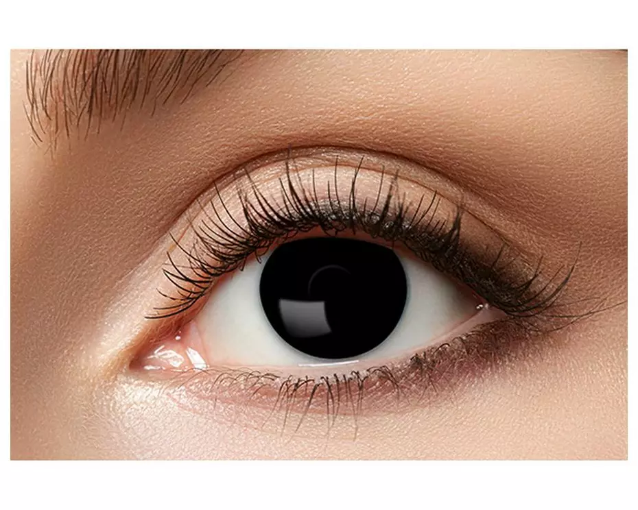 Partyartikel 3-Monatslinsen schwarze Hexe