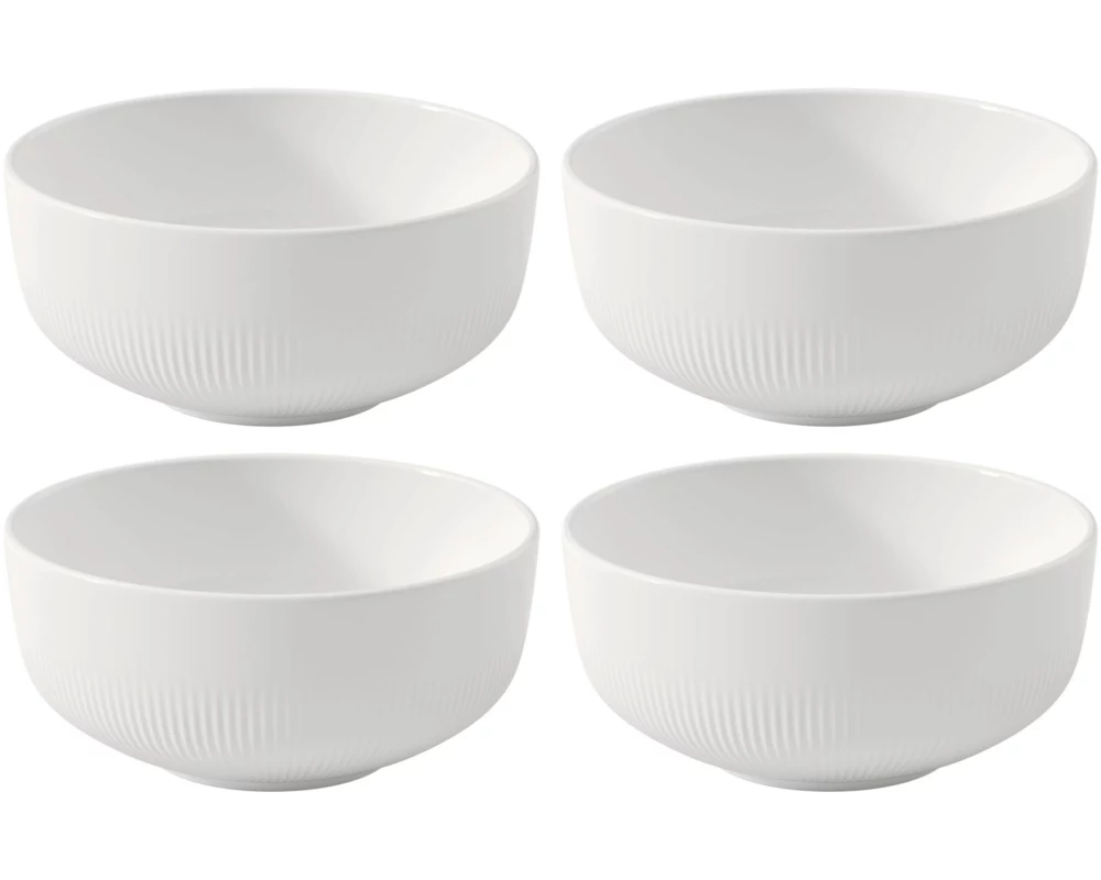 Villeroy & Boch Schüssel Afina Ø 15 cm, 4 Stück, Weiss