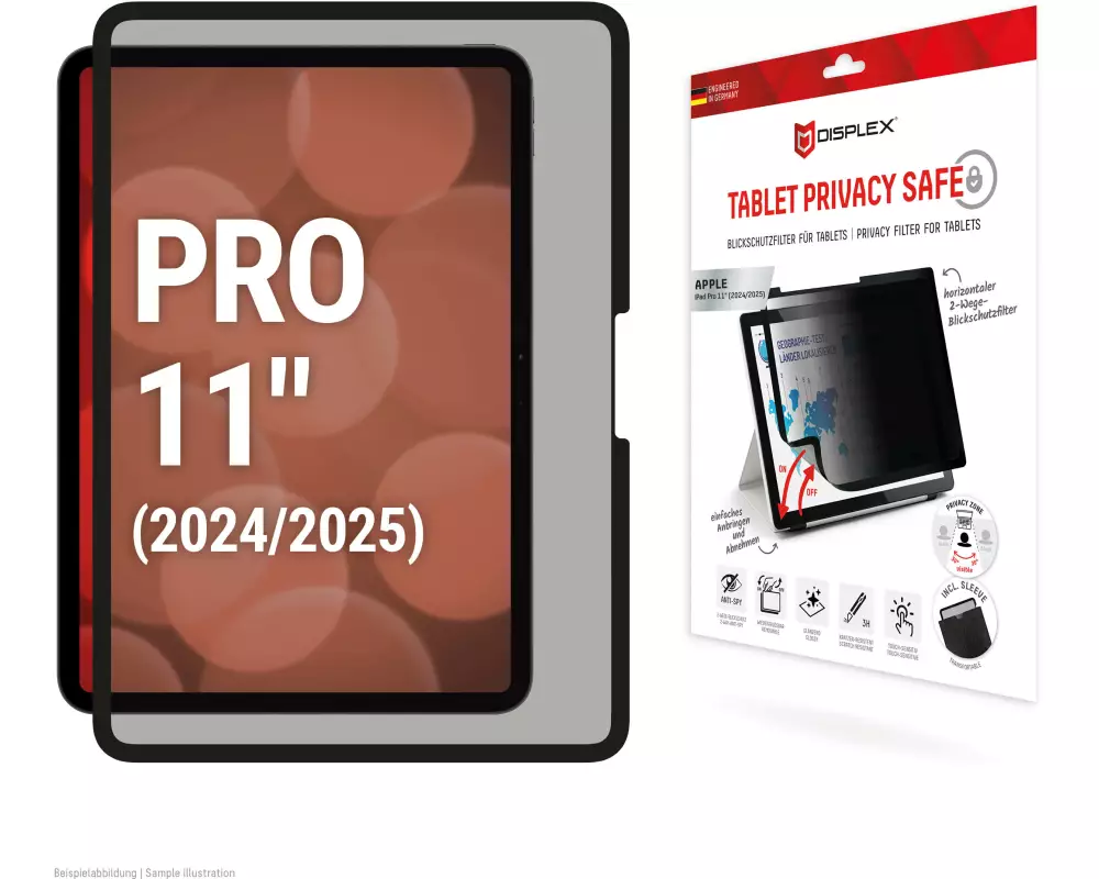 Displex 01984 Tablet-Bildschirmschutz Datenschutz-Bildschirmschutz Apple 1 Stück(e)