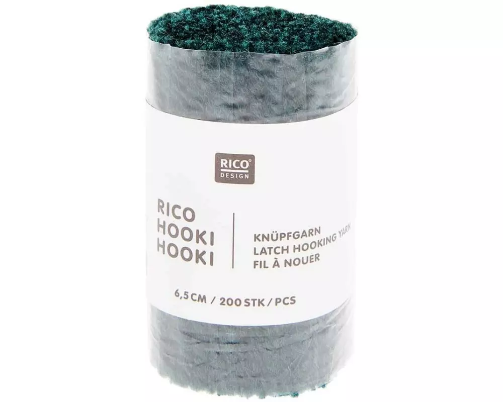 Rico Design Hooki Knüpfgarn Dunkelgrün
