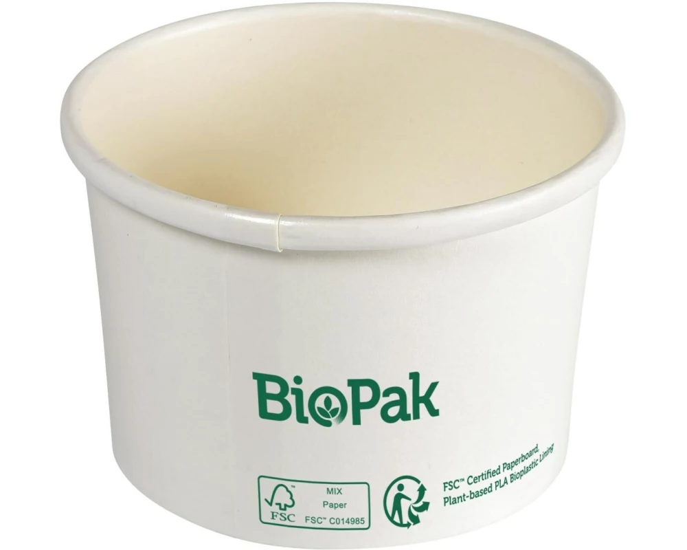 Duni Salat-Schale Ronda 240 ml, Weiss, 25 Stück