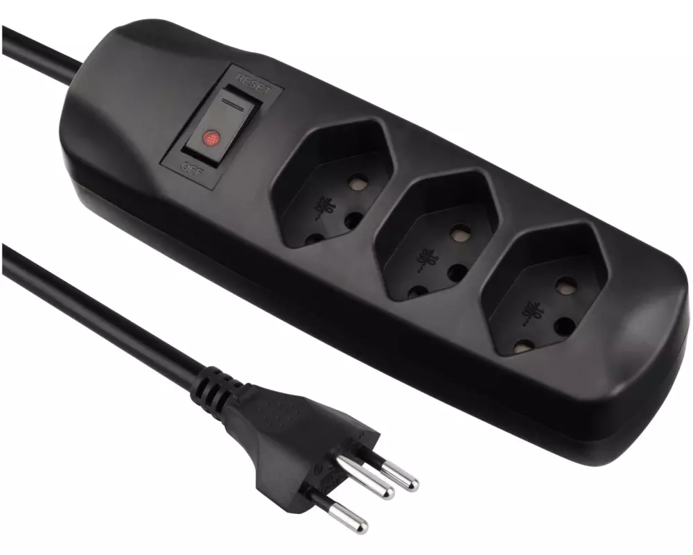 FURBER.power Steckdosenleiste 3x T13 mit Schalter