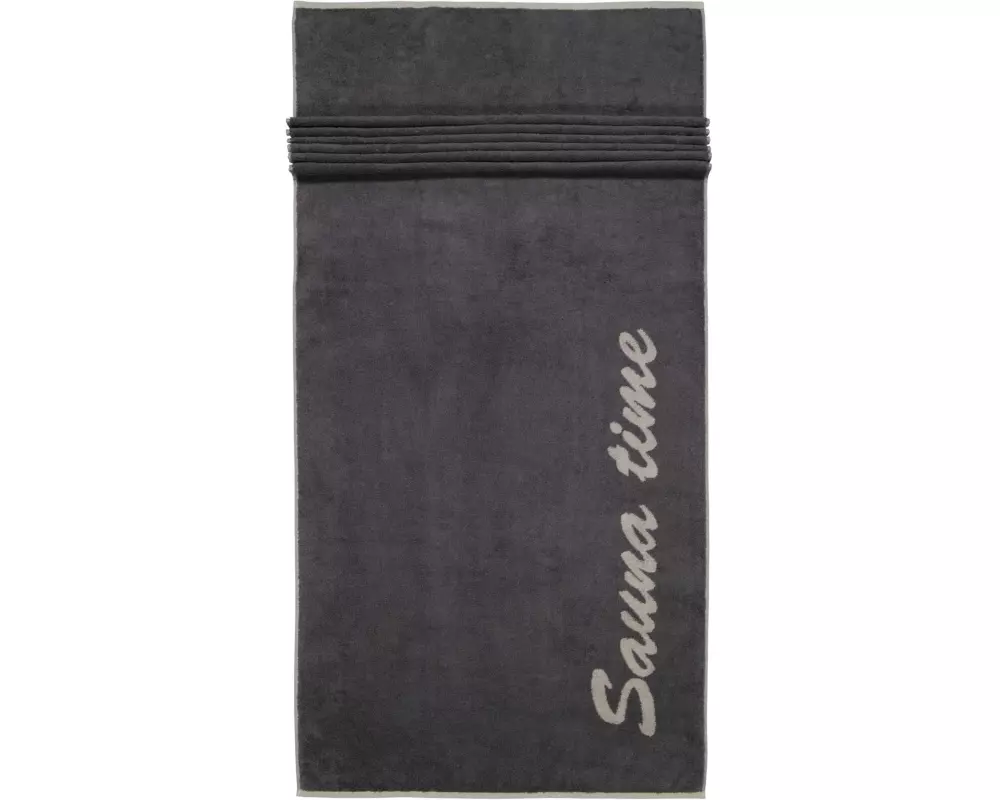 Cawö Saunatuch Sauna Time 80 x 200 cm, Anthrazit