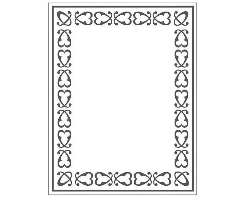 Creativ Company Prägeschablone 11 x 14 cm, Rahmen