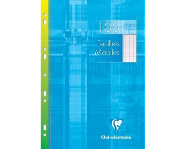CLAIREFONTAINE Ringbucheinlagen A4 1731 m. Kolonne 50 Stück