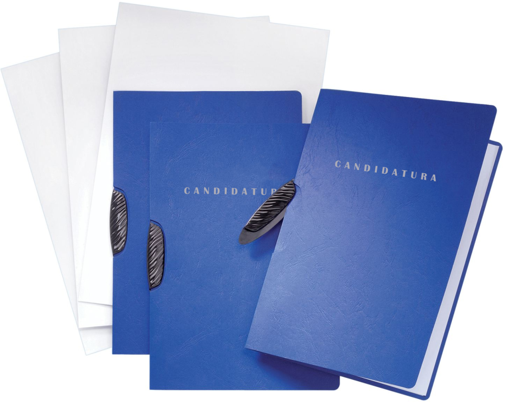 PAGNA Bewerbungsmappen-Set 3Stk 254144002 italienisch, blau