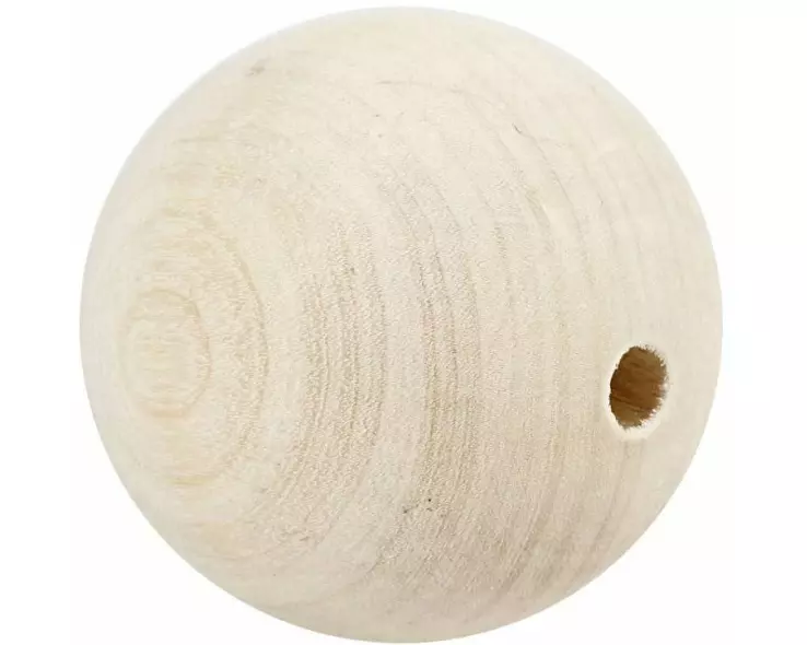 Creativ Company Holzperlen D: 60 mm Lochgrösse: 9 mm