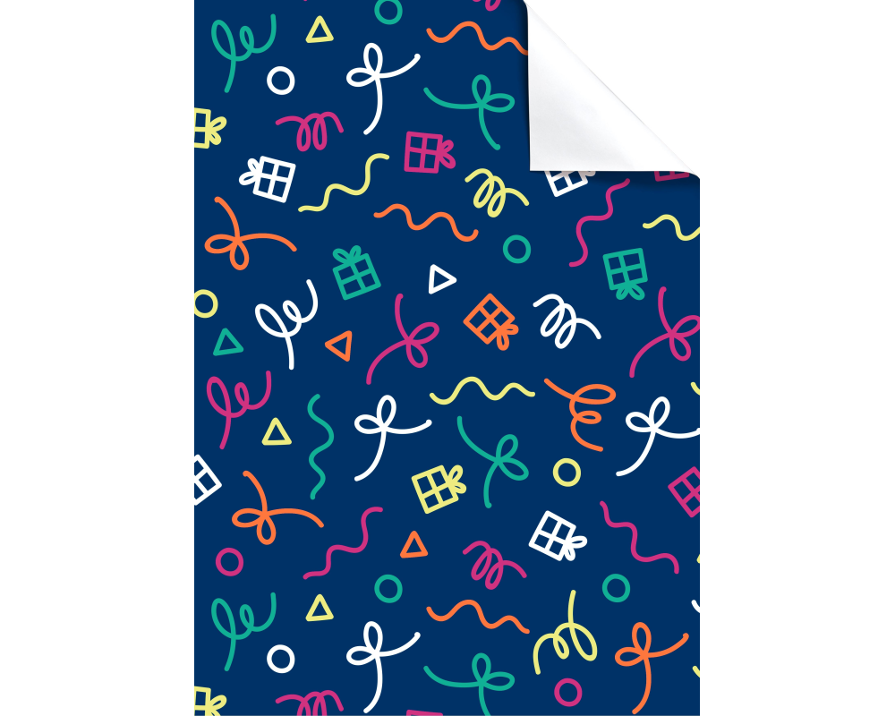 STEWO Geschenkpapier Yolli 2514574942 100x70cm blau dunkel FSC