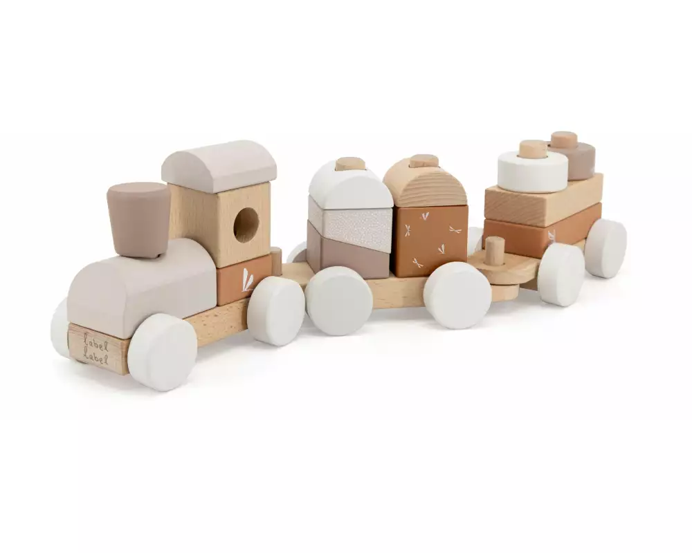 Label Label Schiebespielzeug Eisenbahn Nougat