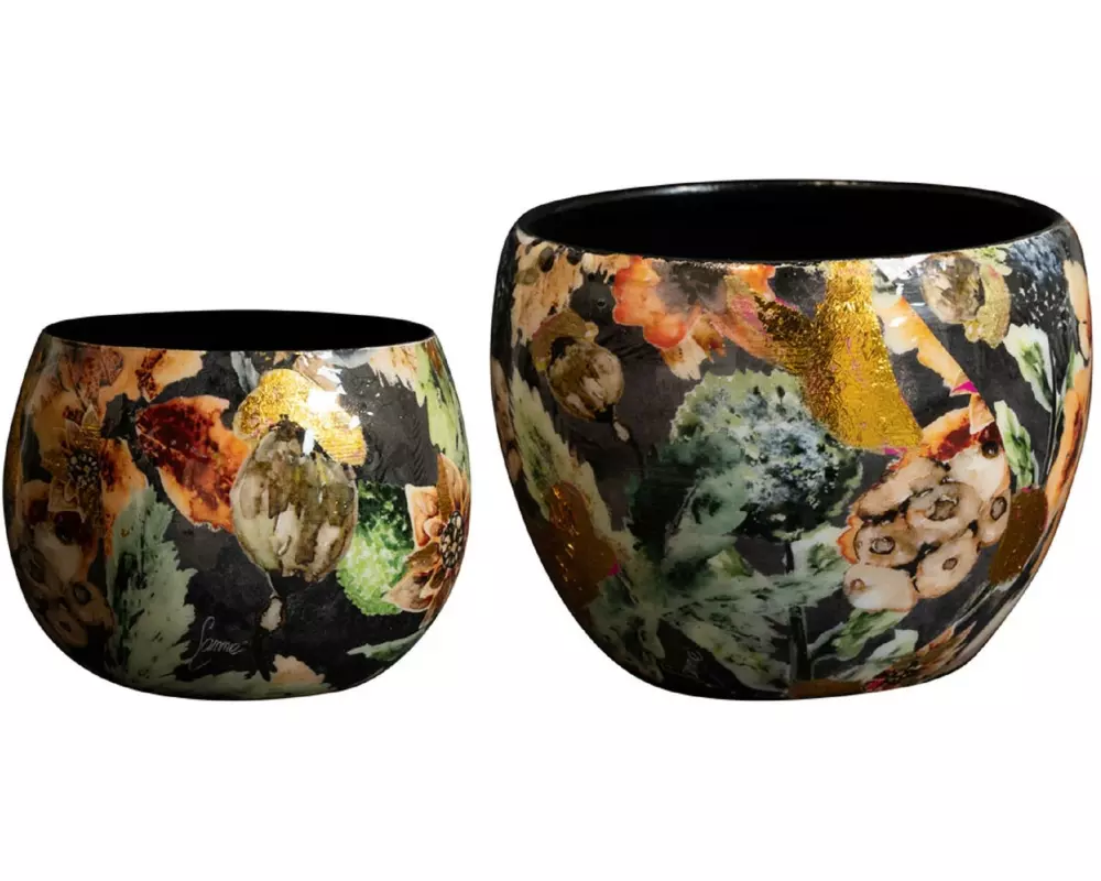 CHALET Blumentopf Berry, 9 x 9 x 7 cm, 2er-Set