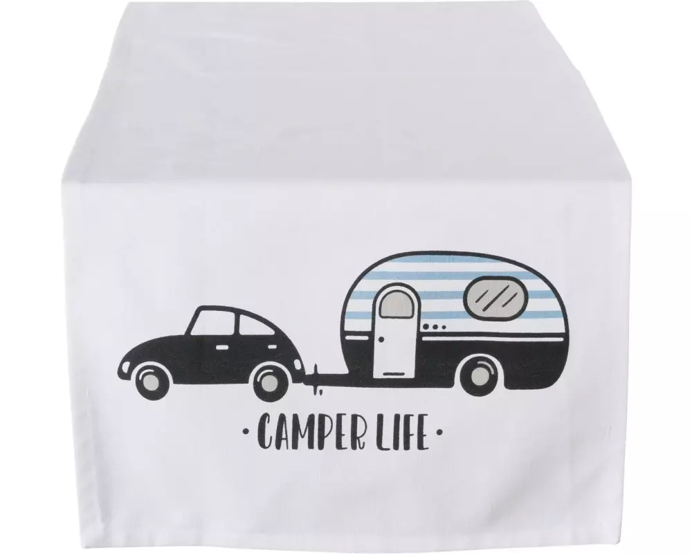 Boltze Tischläufer Camper 140 x 40 cm