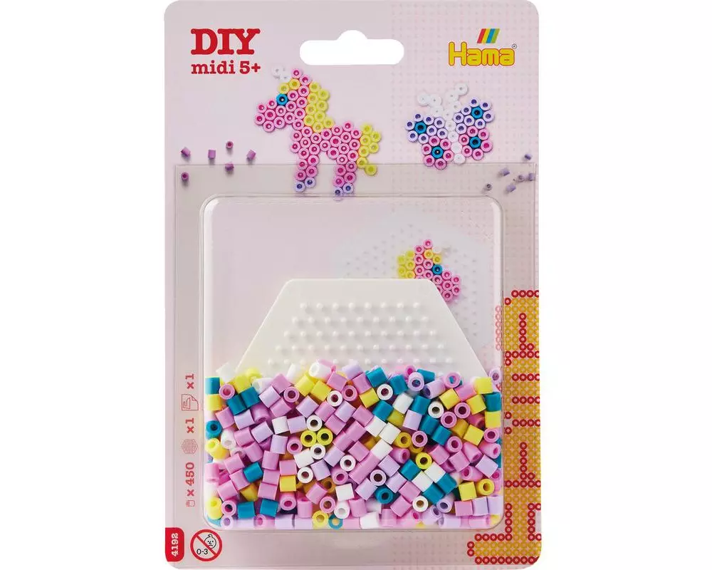 Hama Bügelperlen-Set Sechseck, 450 Stk Mehrfarbig