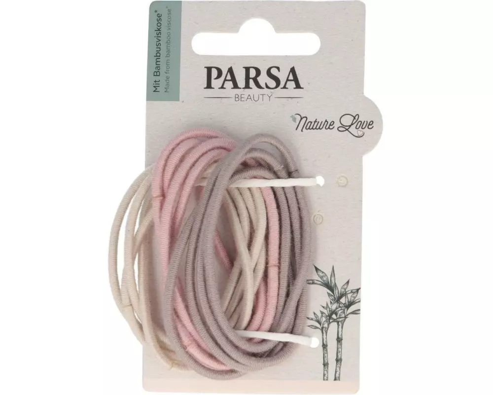 Parsa Beauty Love Haargummi, schmal, Beige, Rosa