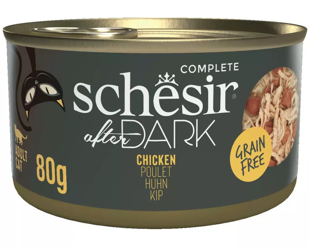 Schesir Nassfutter after Dark Complete Brühe Huhn, 80 g