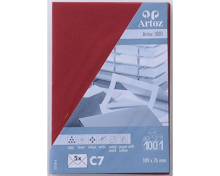 ARTOZ Couverts 1001 C7 107134185 100g, weinrot 5 Stück