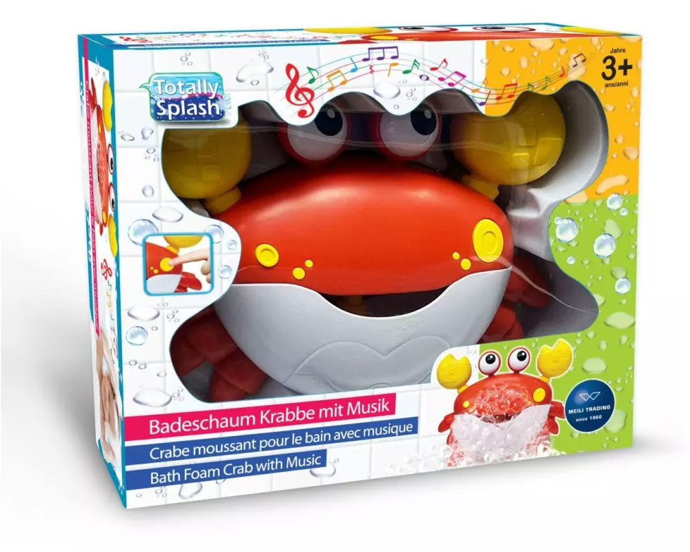 Totally Badespielzeug Splash Badeschaum Krabbe mit Musik