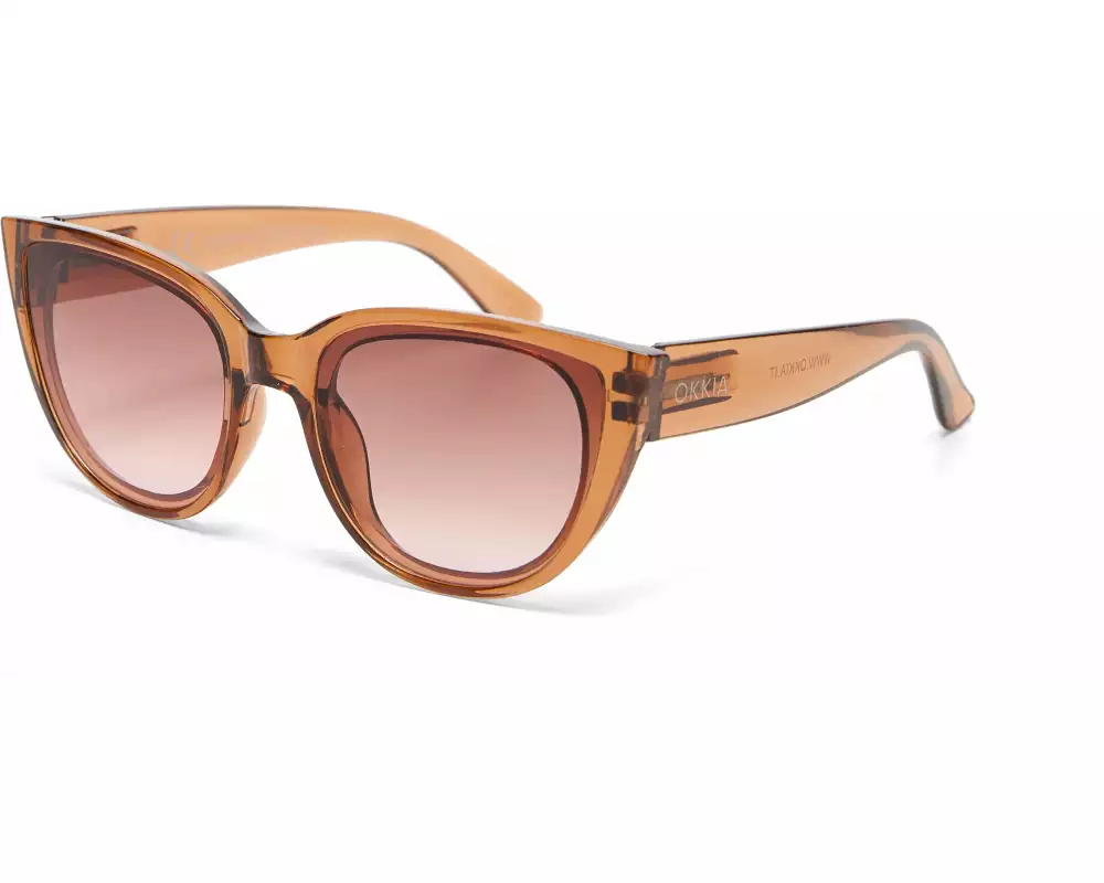 OKKIA Sonnenbrille Silvia Transparent Brown