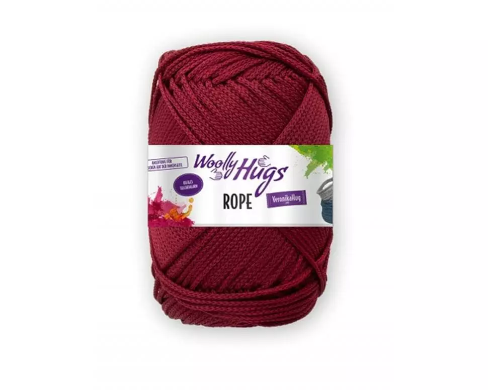 Xstamper Wolle Makramee Rope 200 g, Bordeaux