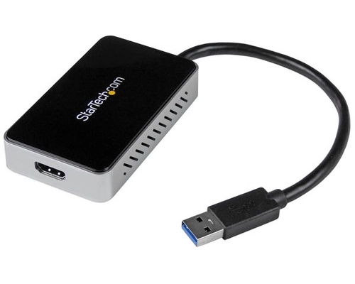 StarTech.com USB 3.0 to HDMI External Video Card Multi Monitor Adapter with 1-Port USB Hub â€" 1920x1200 / 1080p