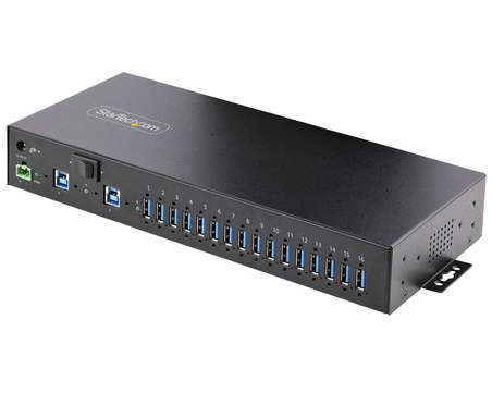 StarTech.com S5G16AINDS-USB-A-HUB Schnittstellenhub 2 x USB 3.2 Gen 1 (3.1 Gen 1) Type-B 5000 Mbit/s Schwarz