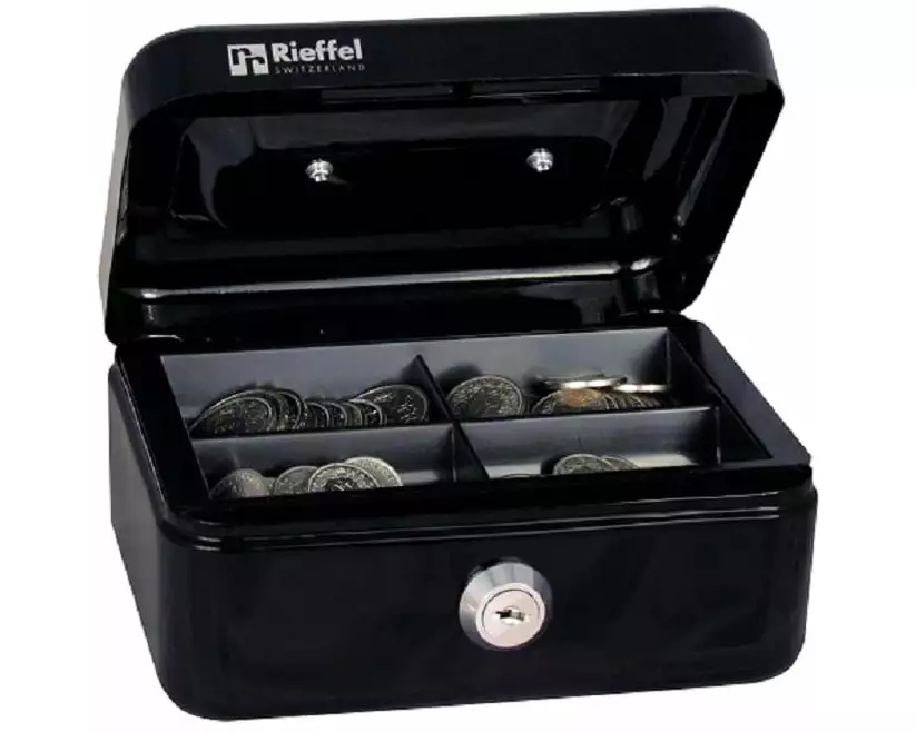 Robert Rieffel Geldkassette VT-GK1 7 x 15.3 x 12 cm, schwarz