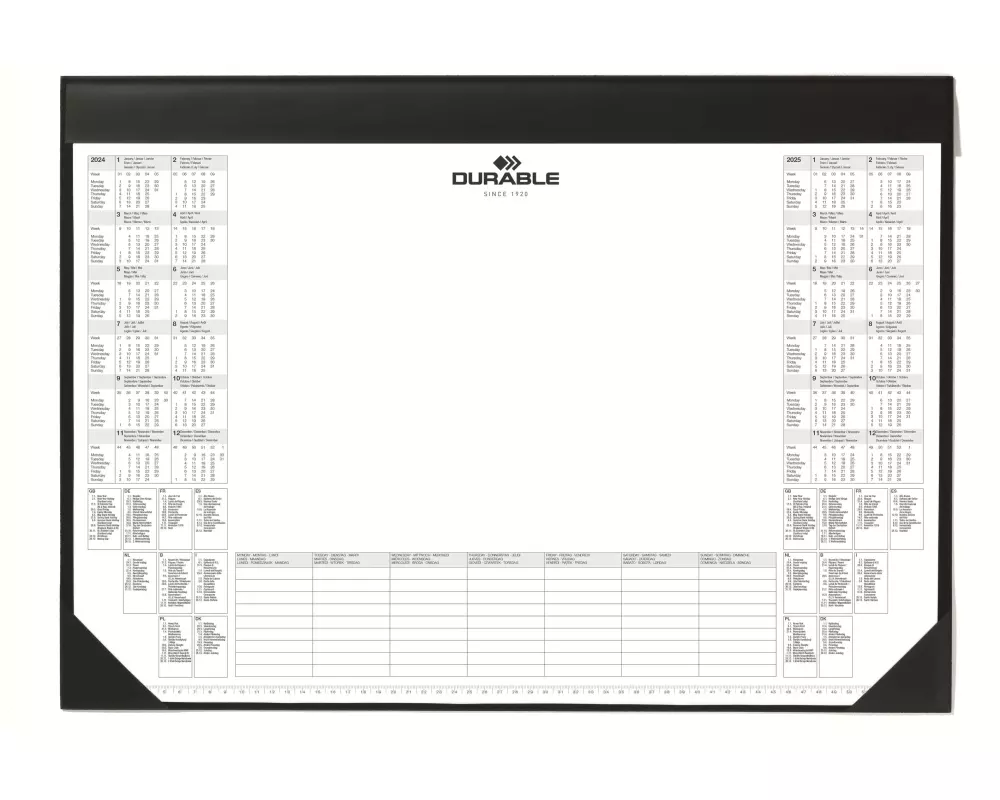 DURABLE Schreibunterlage 590 x 420 mm mit Kalender & Planer