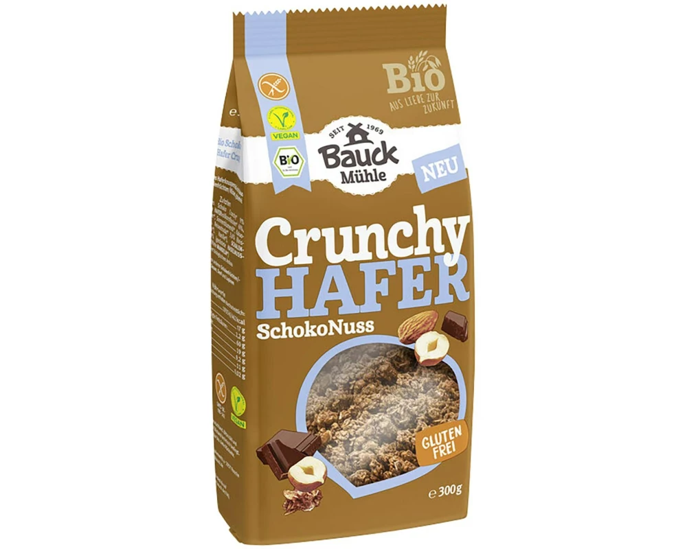 Bauck Mühle Müesli Crunchy Hafer Schoko&Nuss, 300 g