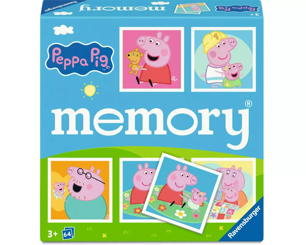 Ravensburger Memory Peppa Pig ab 3 Jahren, 2-8 Spieler,