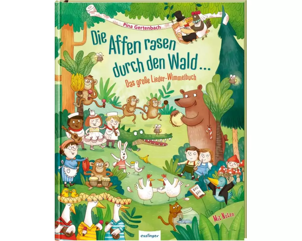 Die Affen rasen durch den Wald …