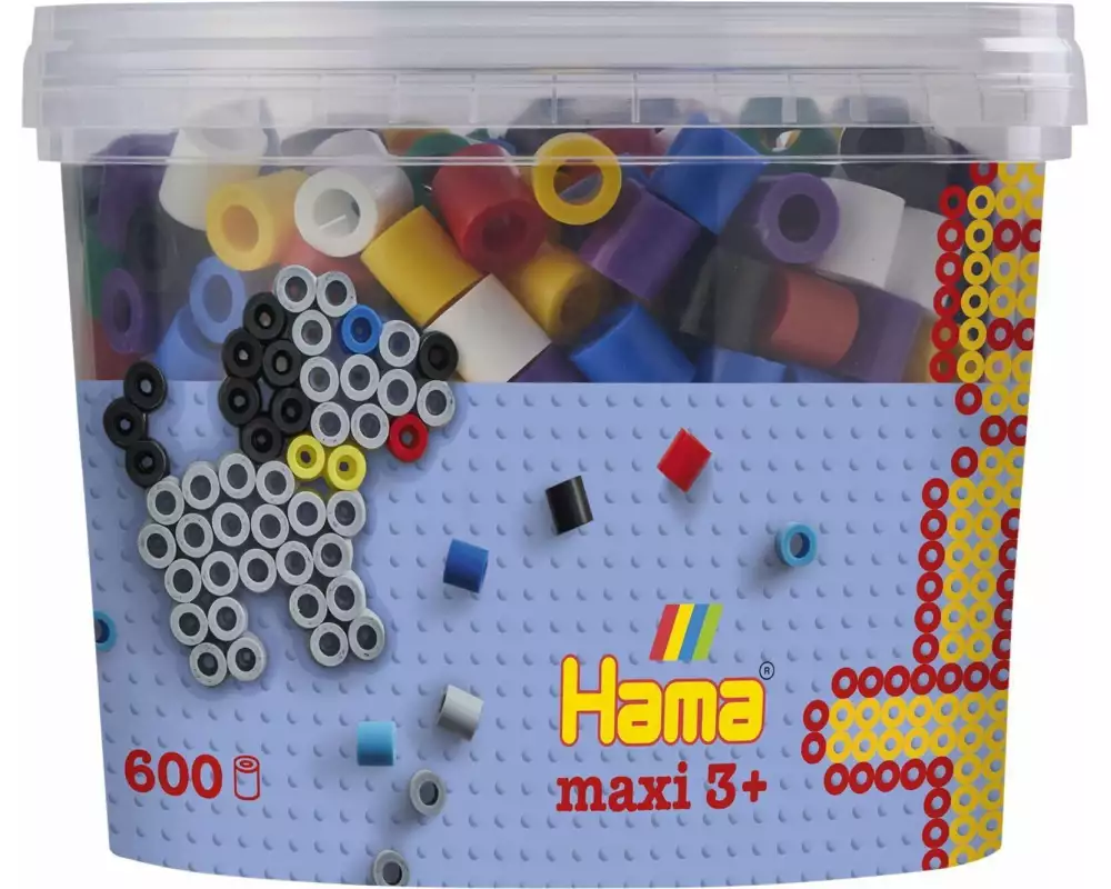 Hama Bügelperlen Maxi Vollton, 600 Stück