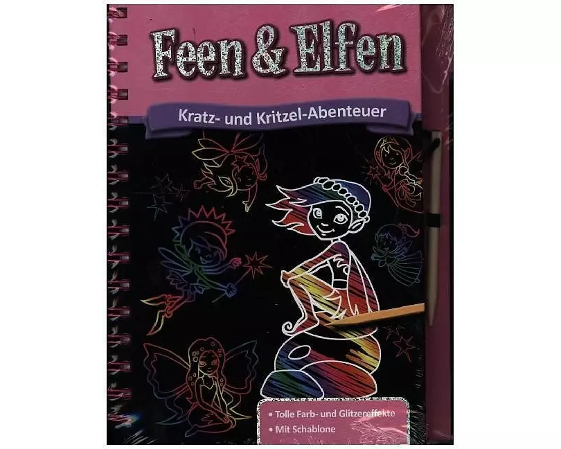 Kratzbuch: Feen & Elfen