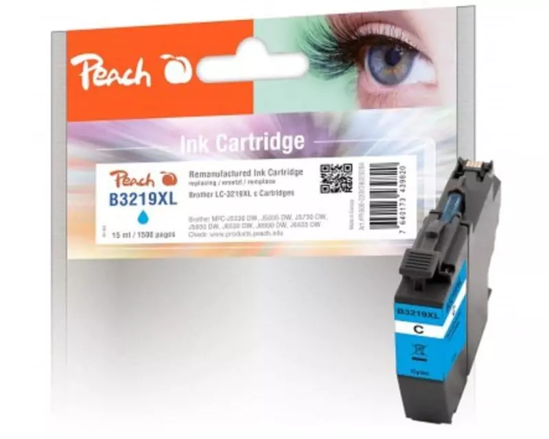 Peach Tinte Brother LC-3219XL Cyan