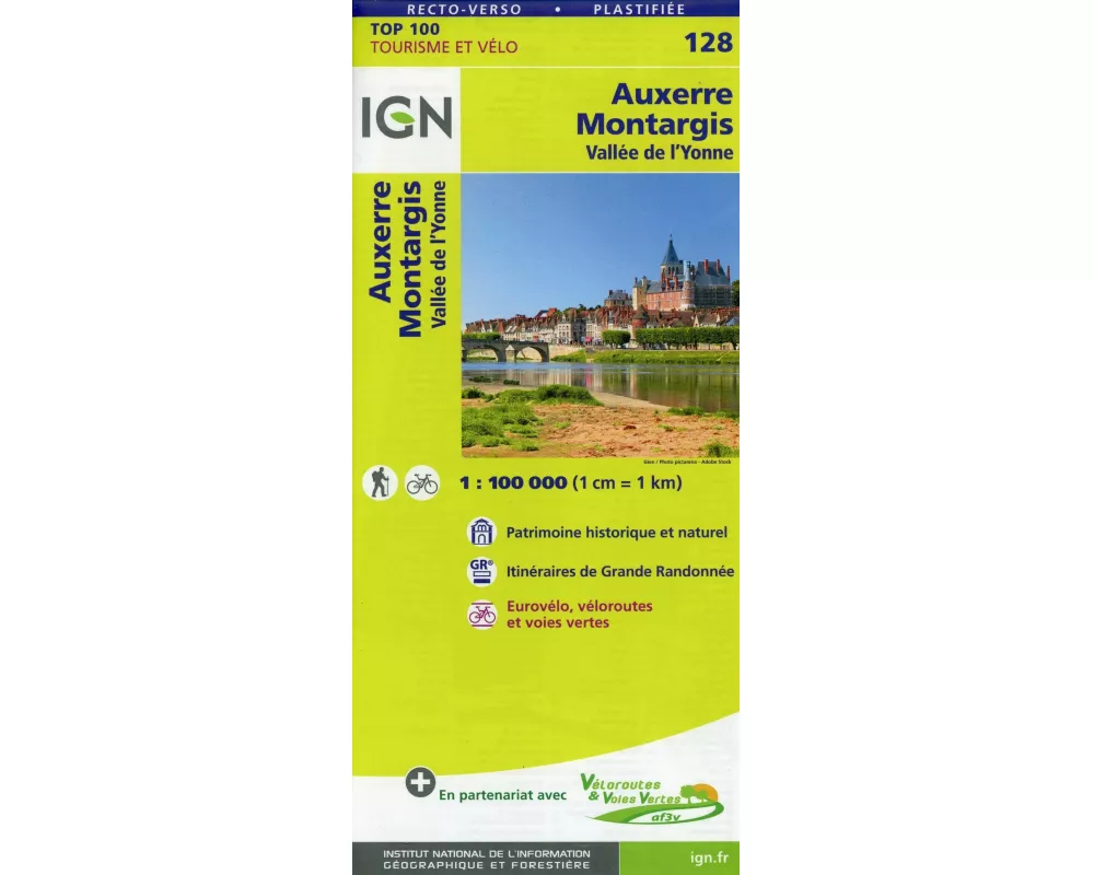 Auxerre Montargis 1:100 000