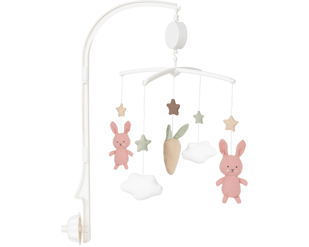 JABADABADO Mobile mit Musik Hase K113 rosa