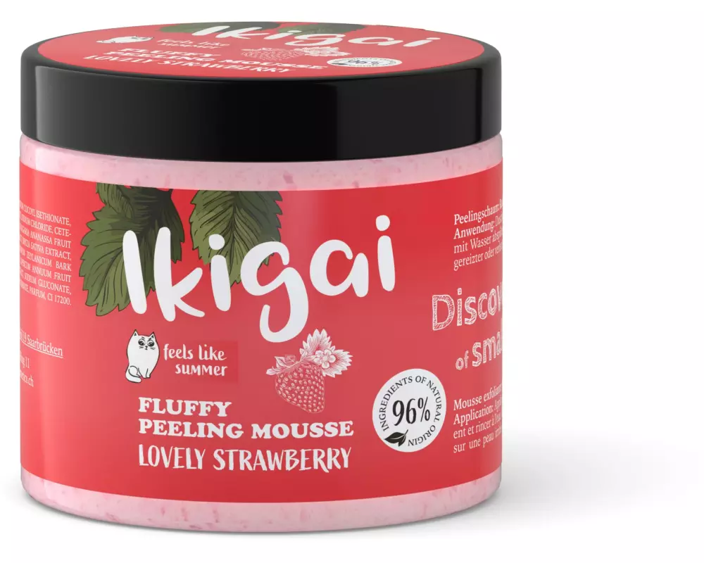 Ikigai Peeling Fluffy Mousse Lovely Strawberry 165 g