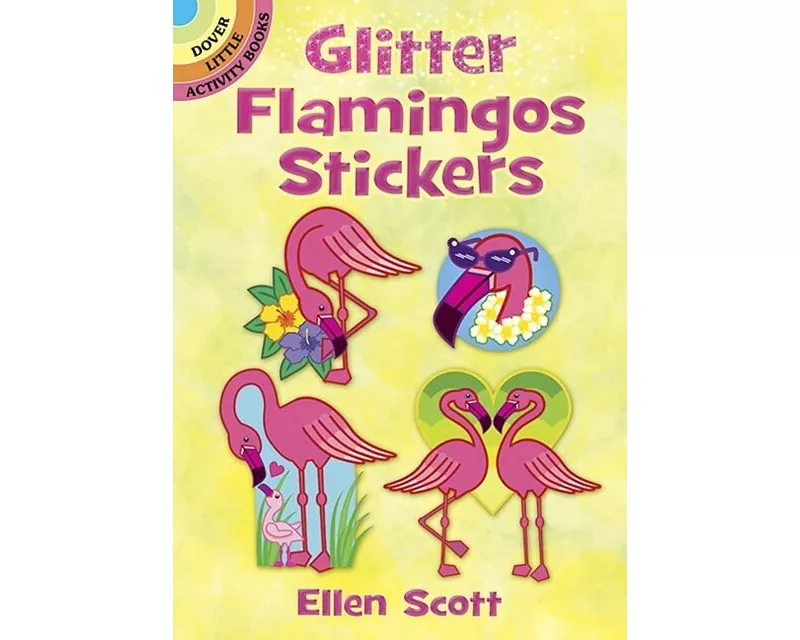 Glitter Flamingos Stickers