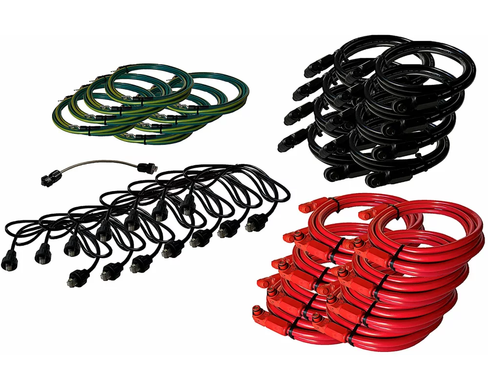 EATON xStorage Hybrid cable kit for 6 batteries for Hybrid Inverter three-phase earthing com. red and black power cable