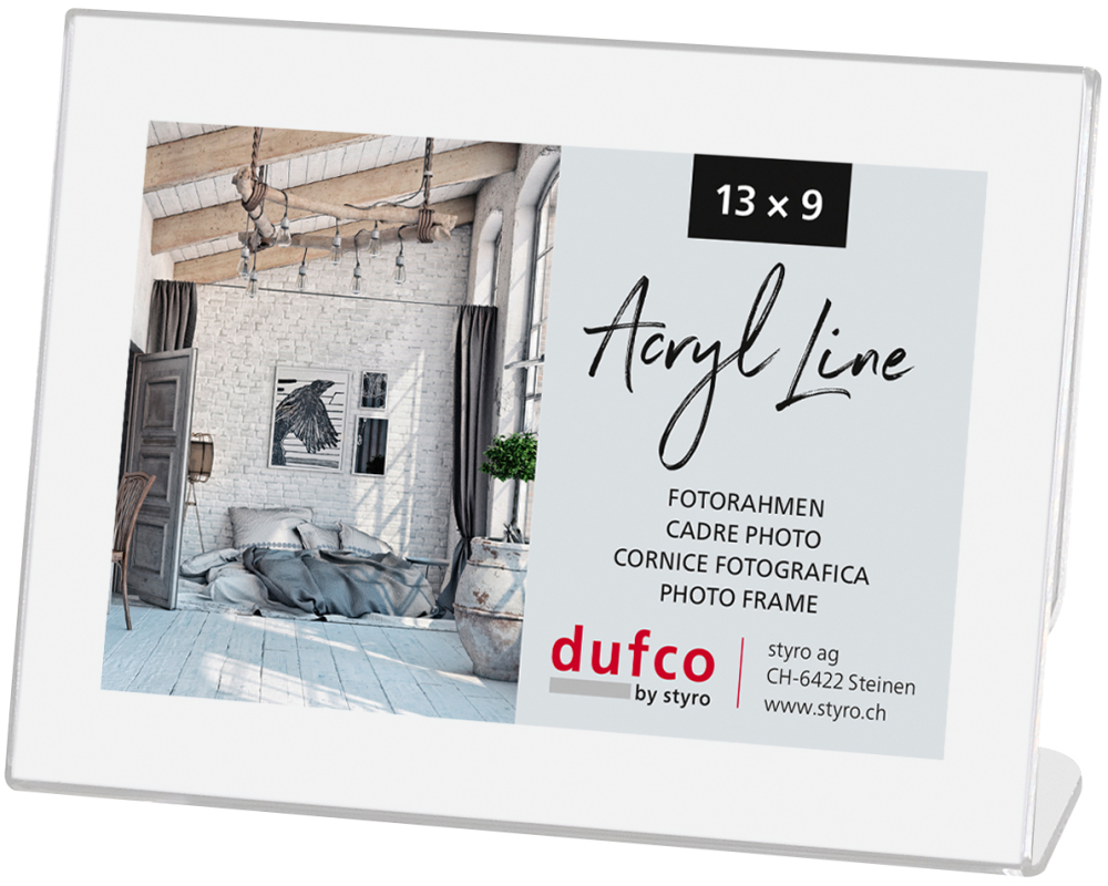 DUFCO Acryl-Bilderrahmen 9x13cm 1420.00083 quer