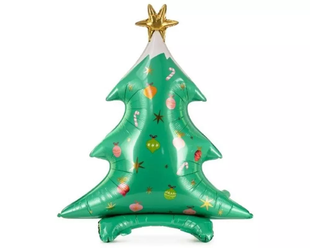 Partydeco Weihnachtsbaum Folienballon 78 x 94 cm, 1 Stk.