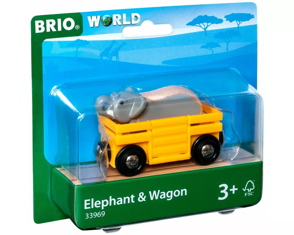 BRIO World - Tierwaggon Elefant