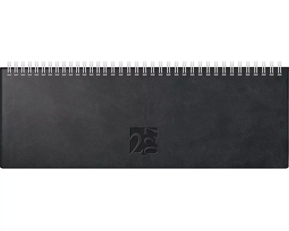 rido idé Pultkalender AC-Terminer 2027 307 x 105 mm, Schwarz