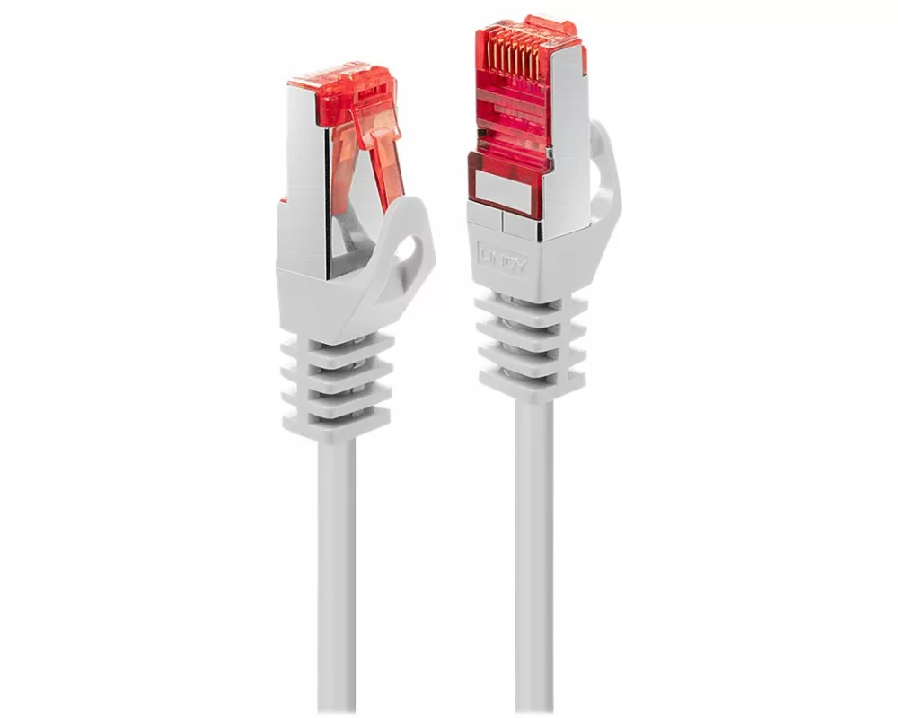 LINDY Basic Cat.6 S/FTP Cable, white, 0,3m Patchcable